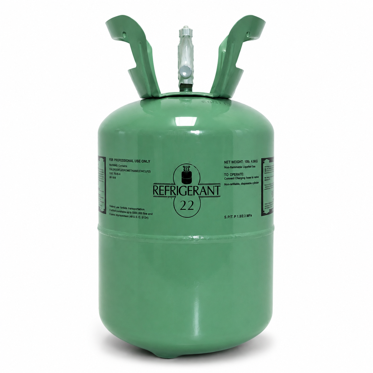 R22 Refrigerant 10Lb Cylinder – For HVAC & AC Systems, Factory Sealed