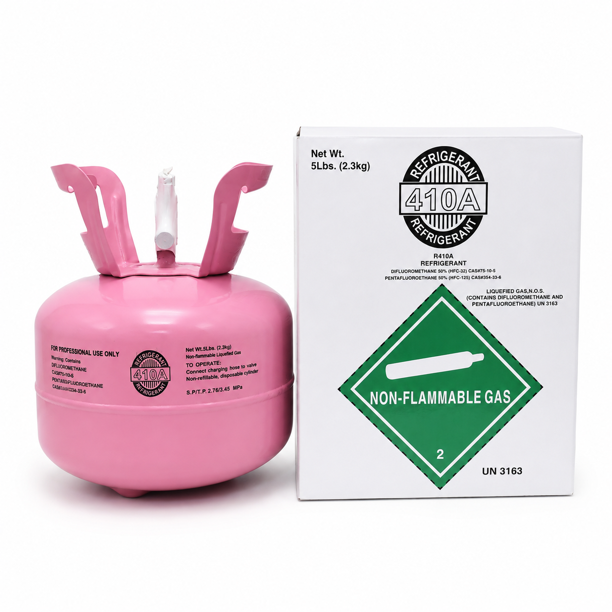 R410A Refrigerant 5Lb Cylinder – For HVAC & AC Systems, Factory Sealed