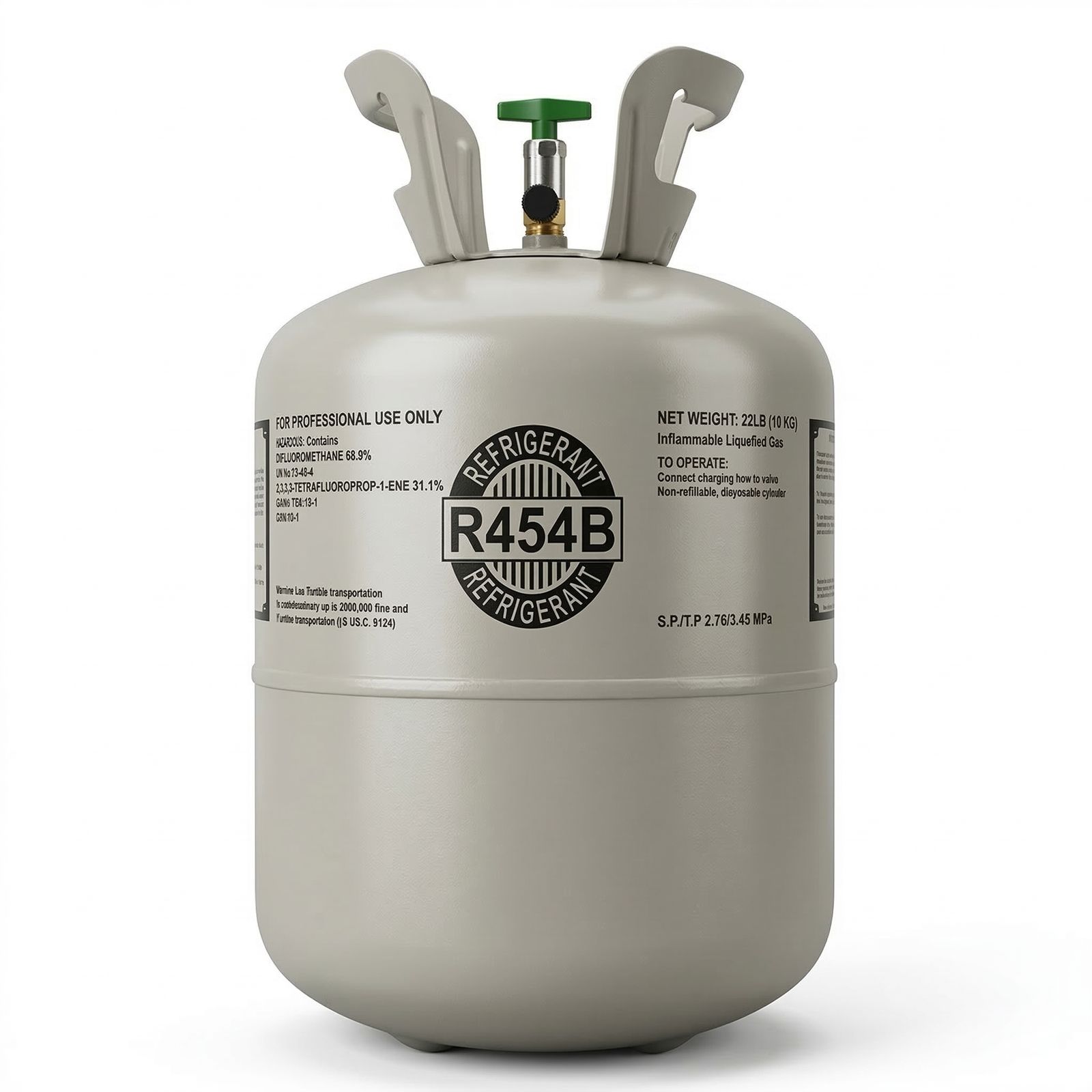 R454b Refrigerant 22Lb Cylinder – Factory Sealed, Ships from US Warehouse